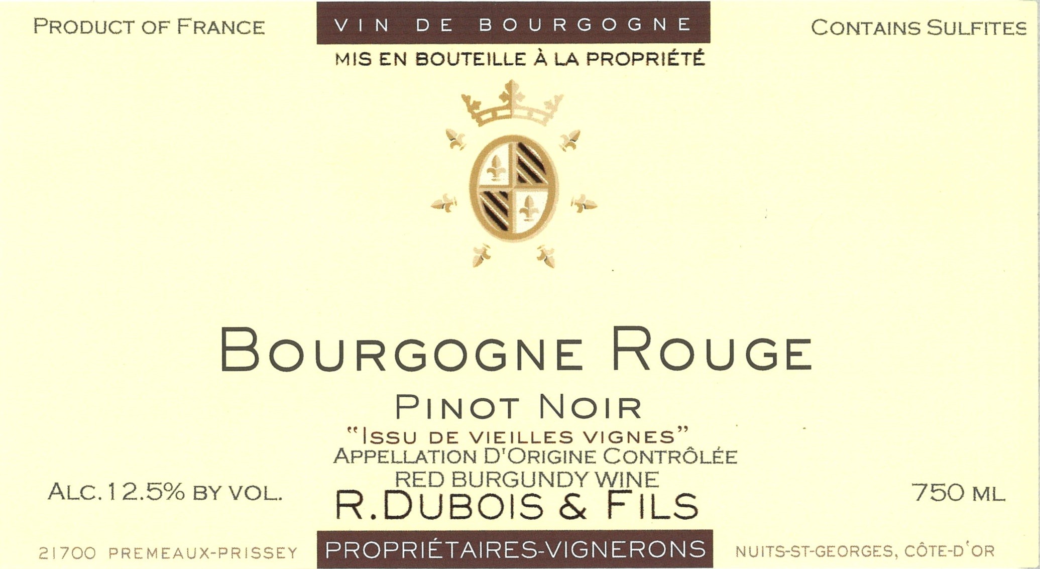 Domaine R. Dubois & Fils Bourgogne Rouge "Vieilles Vignes"